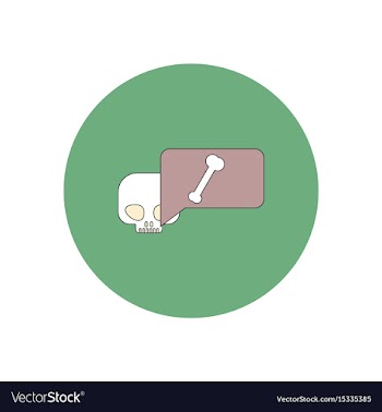In flat design halloween icon vector image