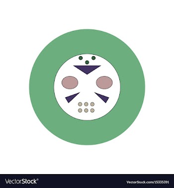 In flat design halloween icon vector image