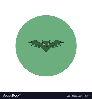 In flat design halloween icon vector image