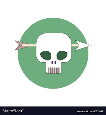 In flat design halloween icon vector image