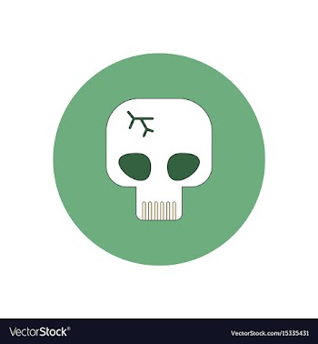 In flat design halloween icon vector image