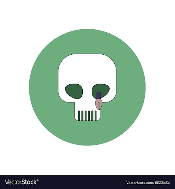 In flat design halloween icon vector image