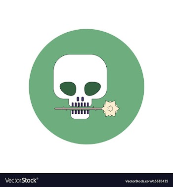 In flat design halloween icon vector image