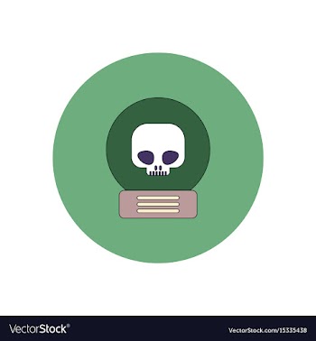 In flat design halloween icon vector image