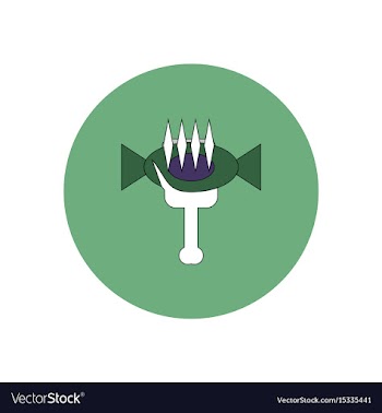 In flat design halloween icon vector image