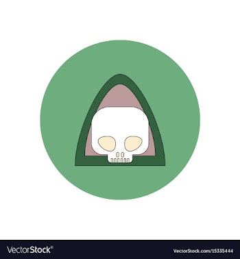 In flat design halloween icon vector image