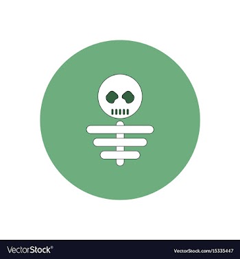 In flat design halloween icon vector image