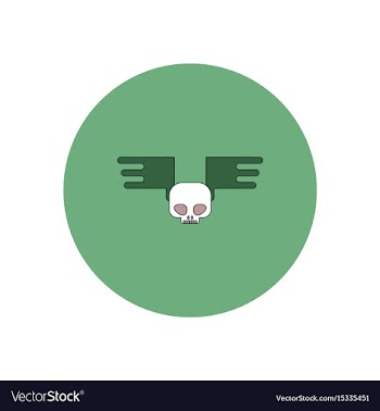 In flat design halloween icon vector image
