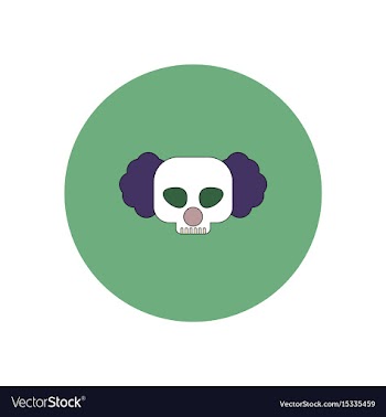In flat design halloween icon vector image