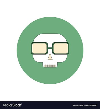 In flat design halloween icon vector image