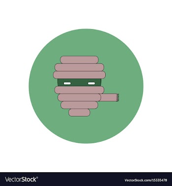 In flat design halloween icon vector image