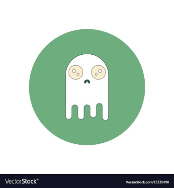 In flat design halloween icon vector image