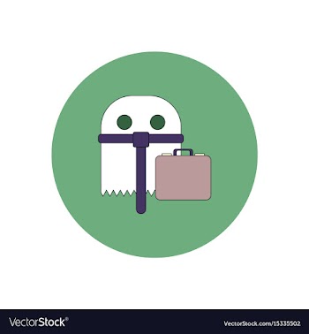 In flat design halloween icon vector image