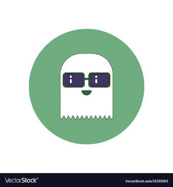 In flat design halloween icon vector image