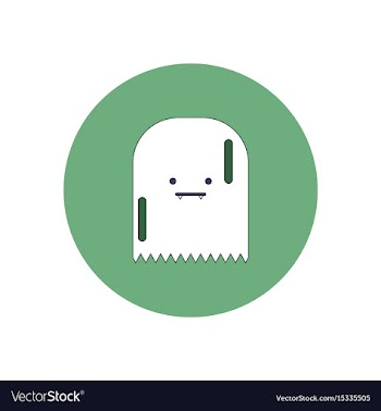 In flat design halloween icon vector image