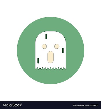 In flat design halloween icon vector image