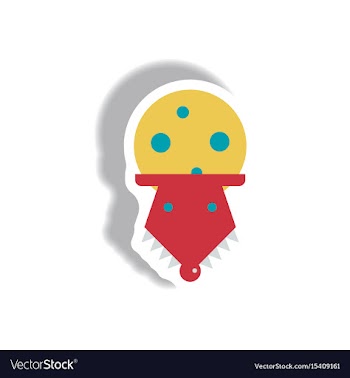 In flat design halloween icon vector image