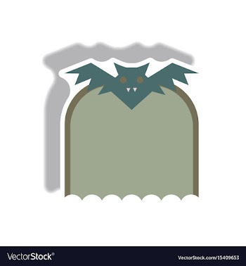 In flat design halloween icon vector image
