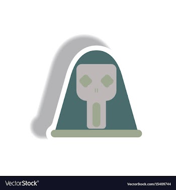 In flat design halloween icon vector image