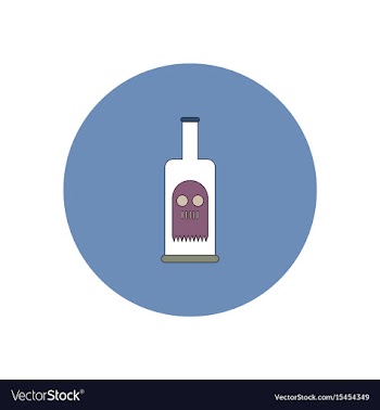 In flat design halloween icon vector image