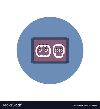 In flat design halloween icon vector image