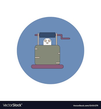 In flat design halloween icon vector image