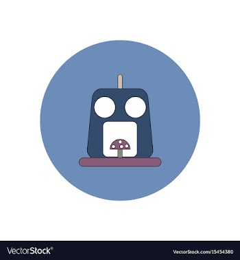 In flat design halloween icon vector image