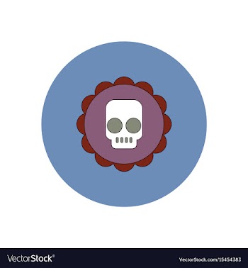 In flat design halloween icon vector image