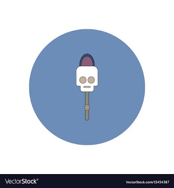 In flat design halloween icon vector image