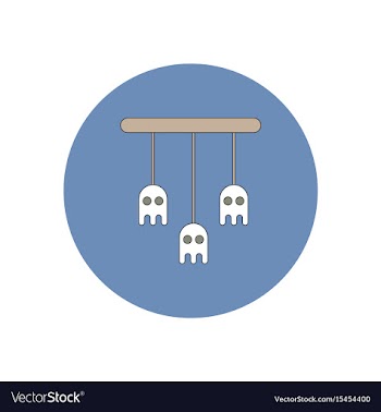 In flat design halloween icon vector image