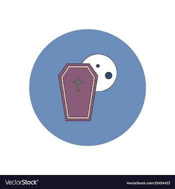 In flat design halloween icon vector image