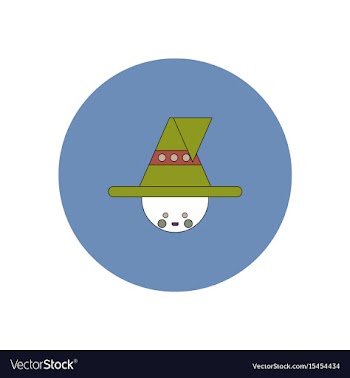 In flat design halloween icon vector image