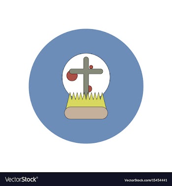 In flat design halloween icon vector image