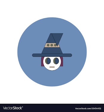 In flat design halloween icon vector image