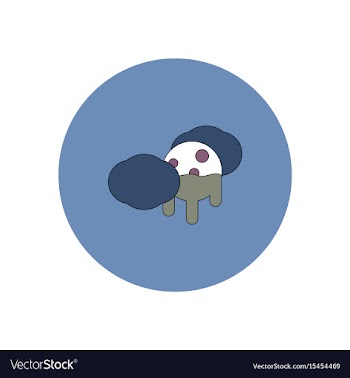 In flat design halloween icon vector image