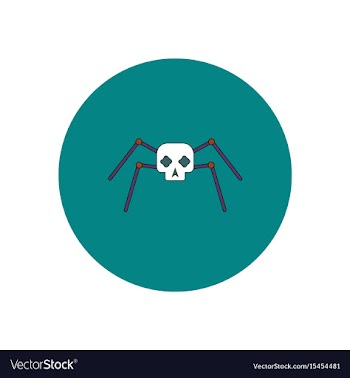 In flat design halloween icon vector image