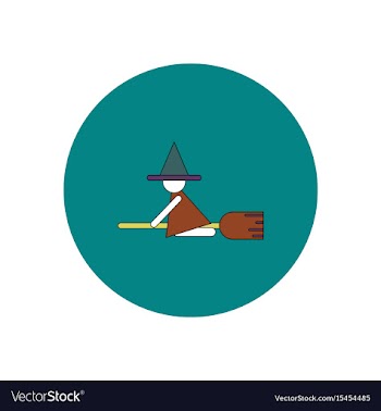 In flat design halloween icon vector image
