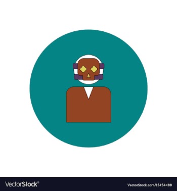 In flat design halloween icon vector image