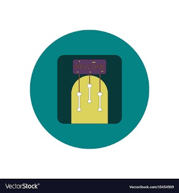 In flat design halloween icon vector image