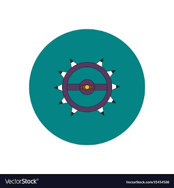 In flat design halloween icon vector image