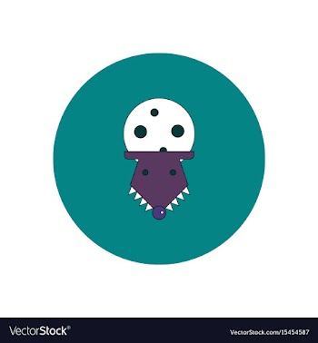 In flat design halloween icon vector image