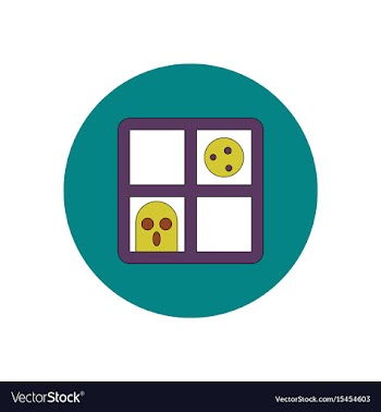 In flat design halloween icon vector image