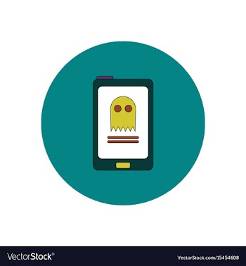 In flat design halloween icon vector image