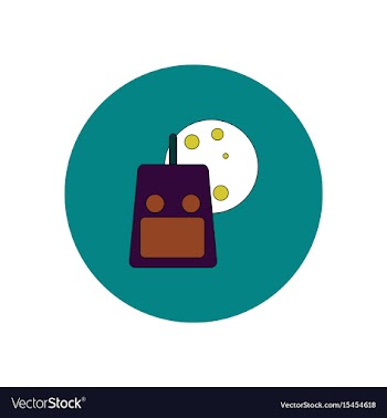In flat design halloween icon vector image