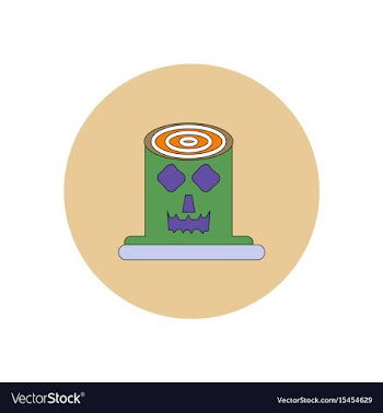 In flat design halloween icon vector image
