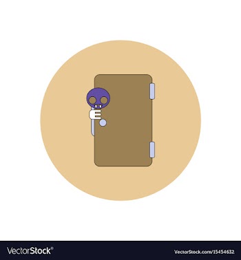 In flat design halloween icon vector image