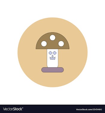 In flat design halloween icon vector image