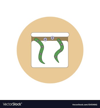 In flat design halloween icon vector image