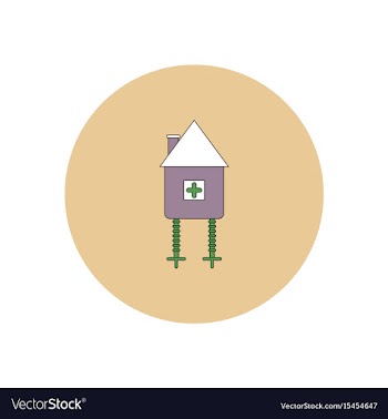In flat design halloween icon vector image