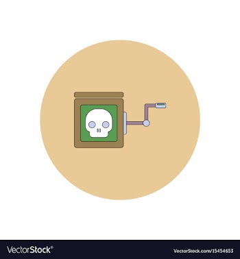 In flat design halloween icon vector image